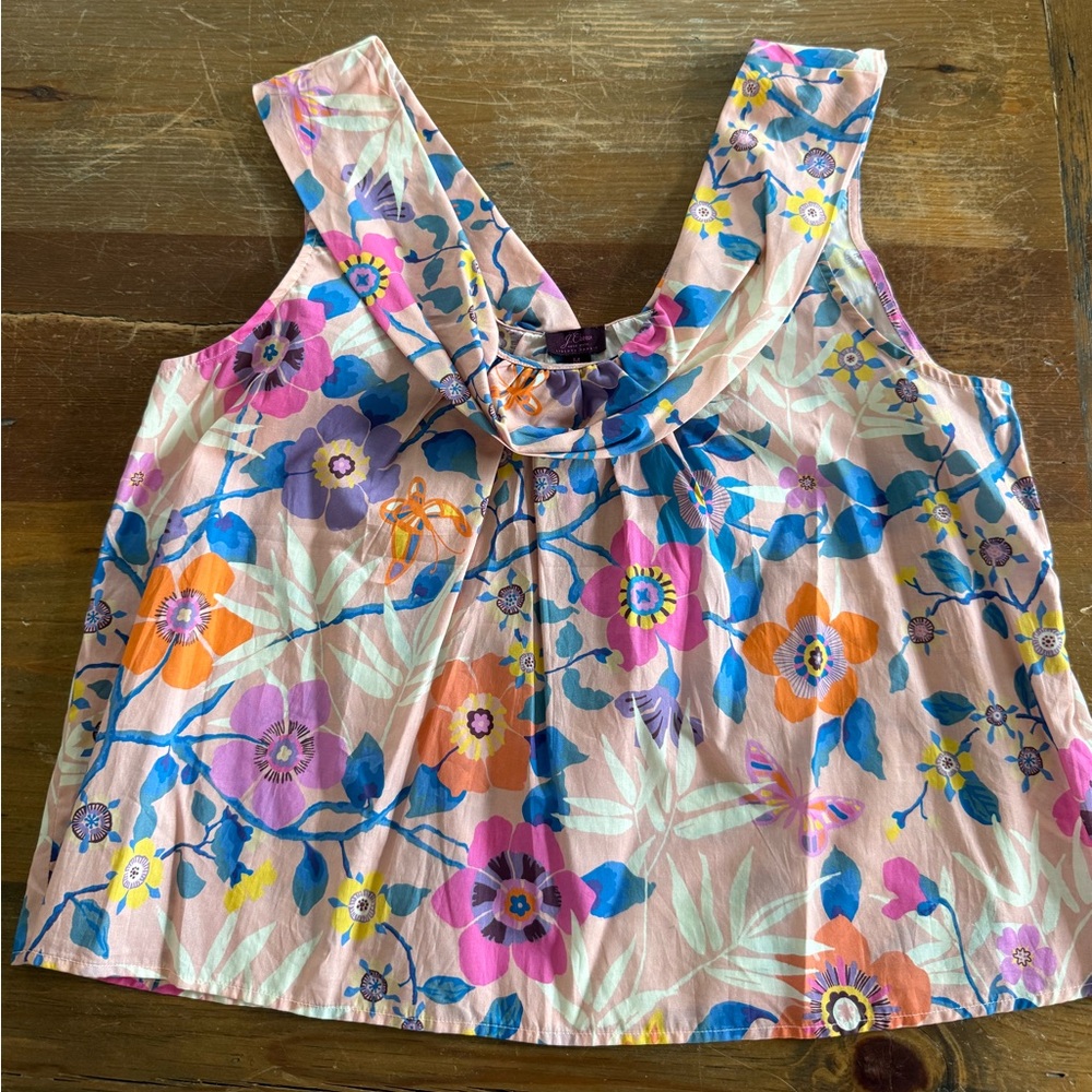 I crew floral top